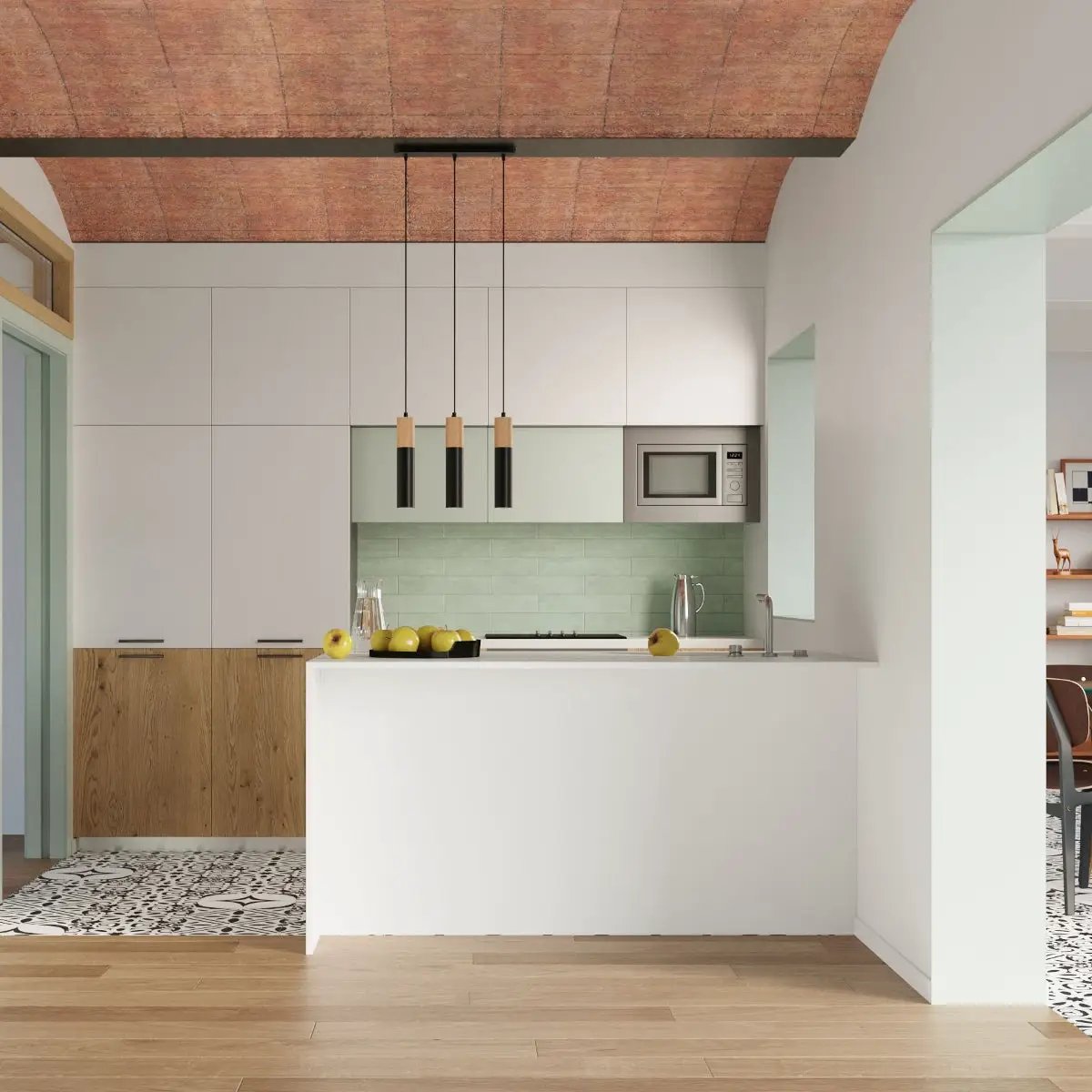 Sollux Lighting Pendant lamp steel, wood Pablo modern Design GU10 - Pendant Lights