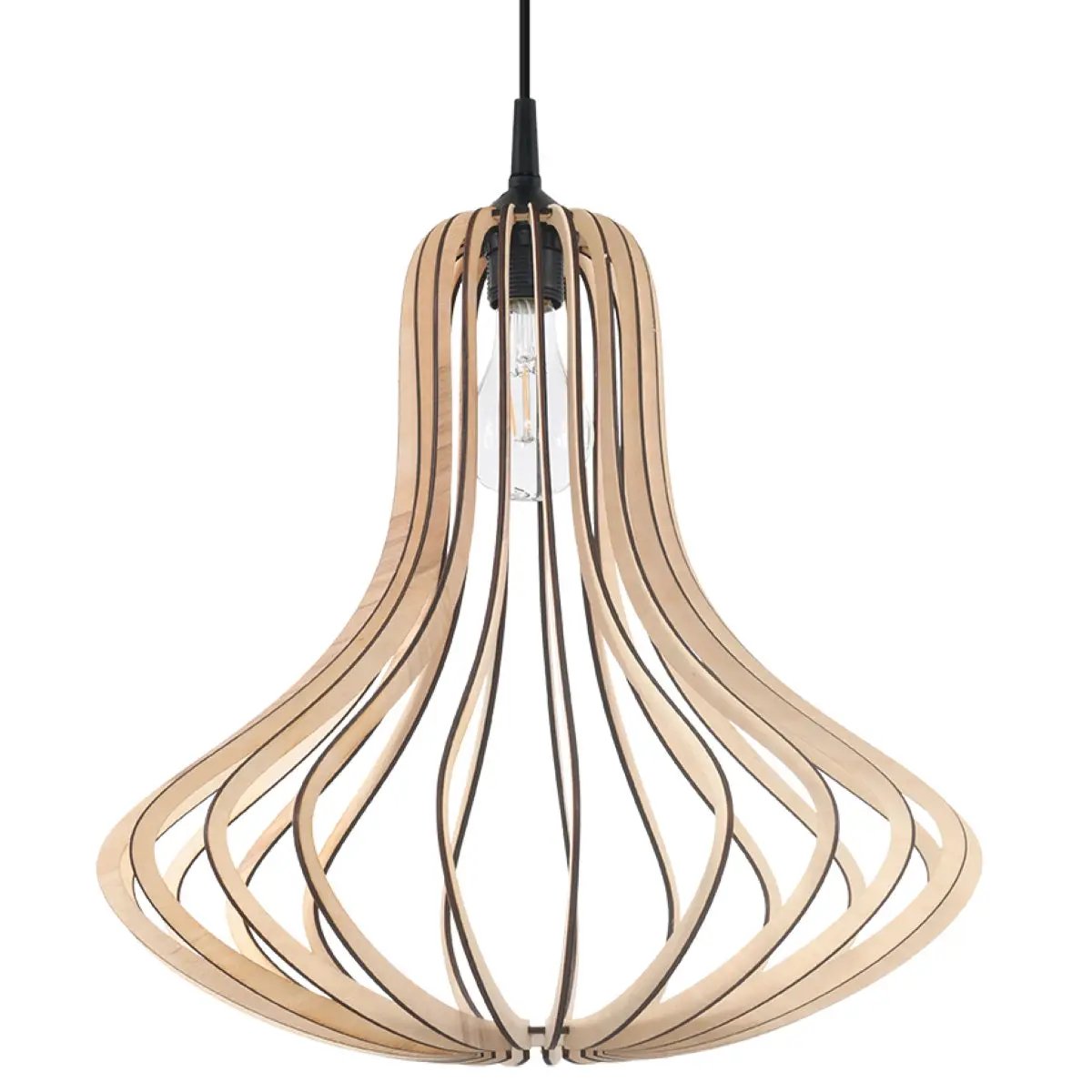 Sollux Lighting Pendant lamp wood Elza Scandinavian Design E27 - Pendant Lights