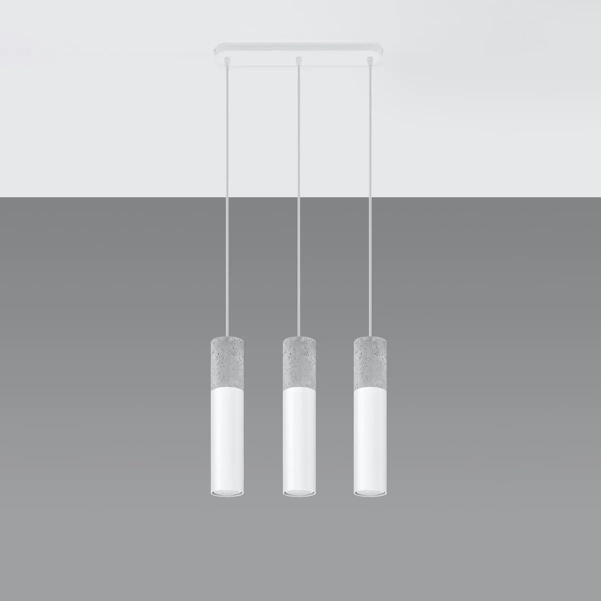 Sollux Lighting Pendant lamp Steel, concrete Borgio modern Design GU10 - Pendant Lights