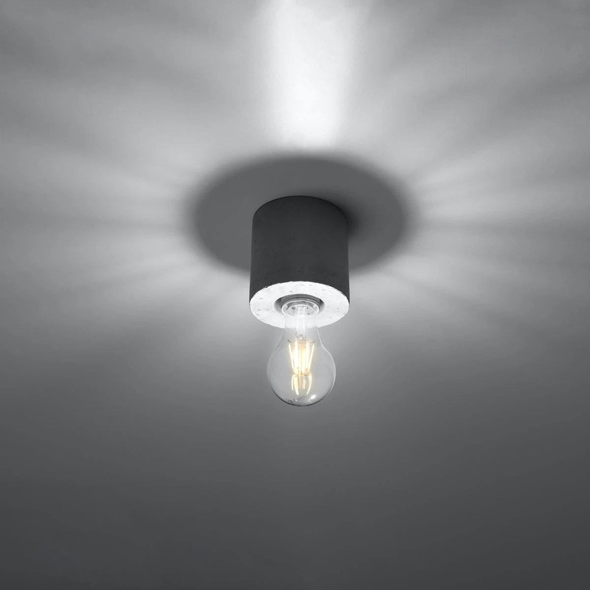 Salgado Ceiling Lamp 10x10x10cm E27 Loft by Sollux Lighting