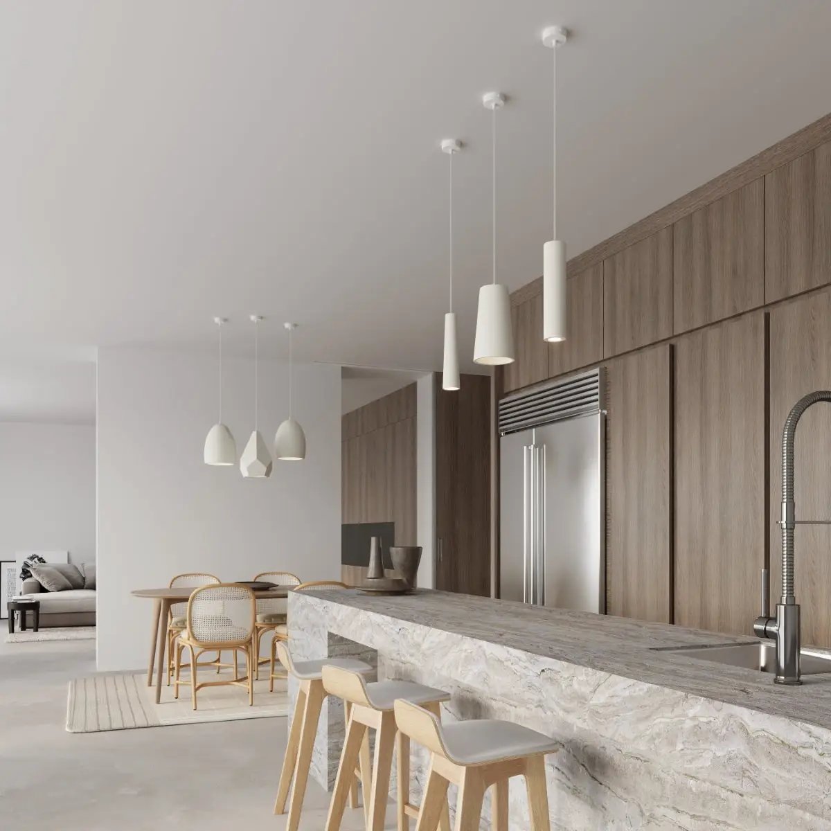 Sollux Lighting Pendant lamp ceramics Nancy modern Design GU10 - Pendant Lights
