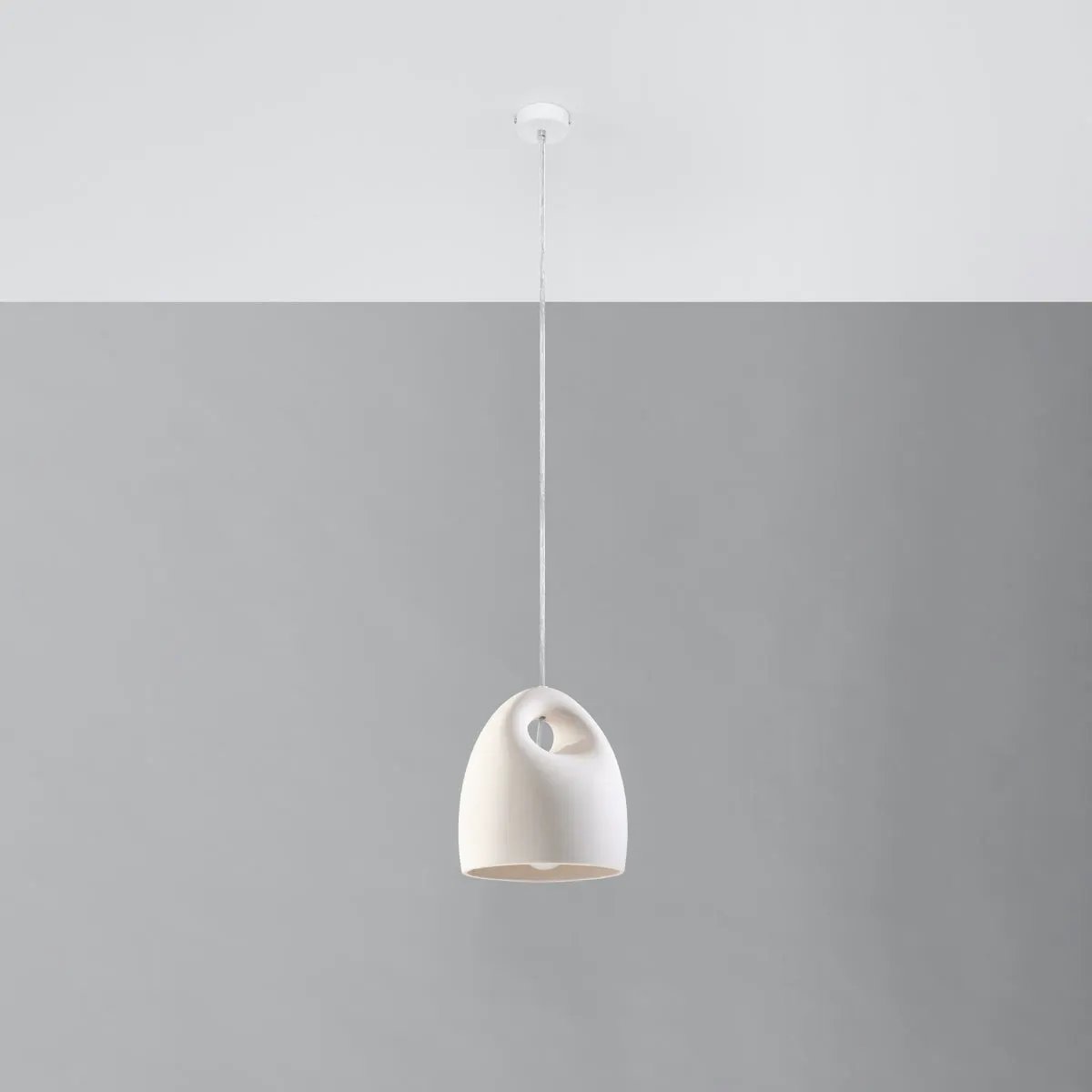 Sollux Lighting Pendant lamp ceramics Bukano modern Design E27 - Pendant Lights