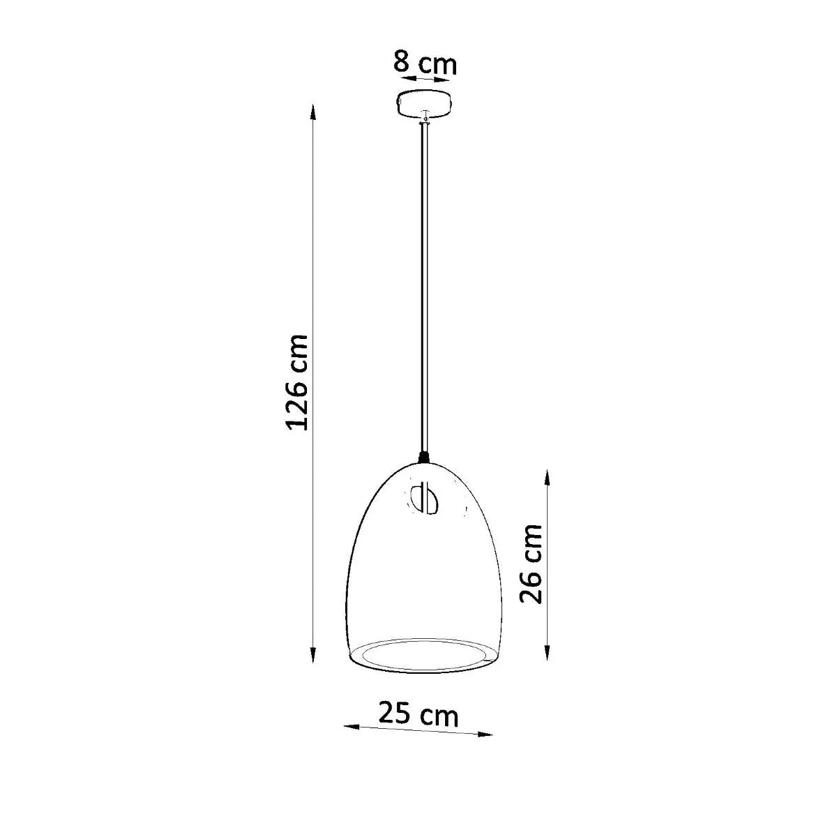Sollux Lighting Pendant lamp ceramics Bukano modern Design E27 - Pendant Lights
