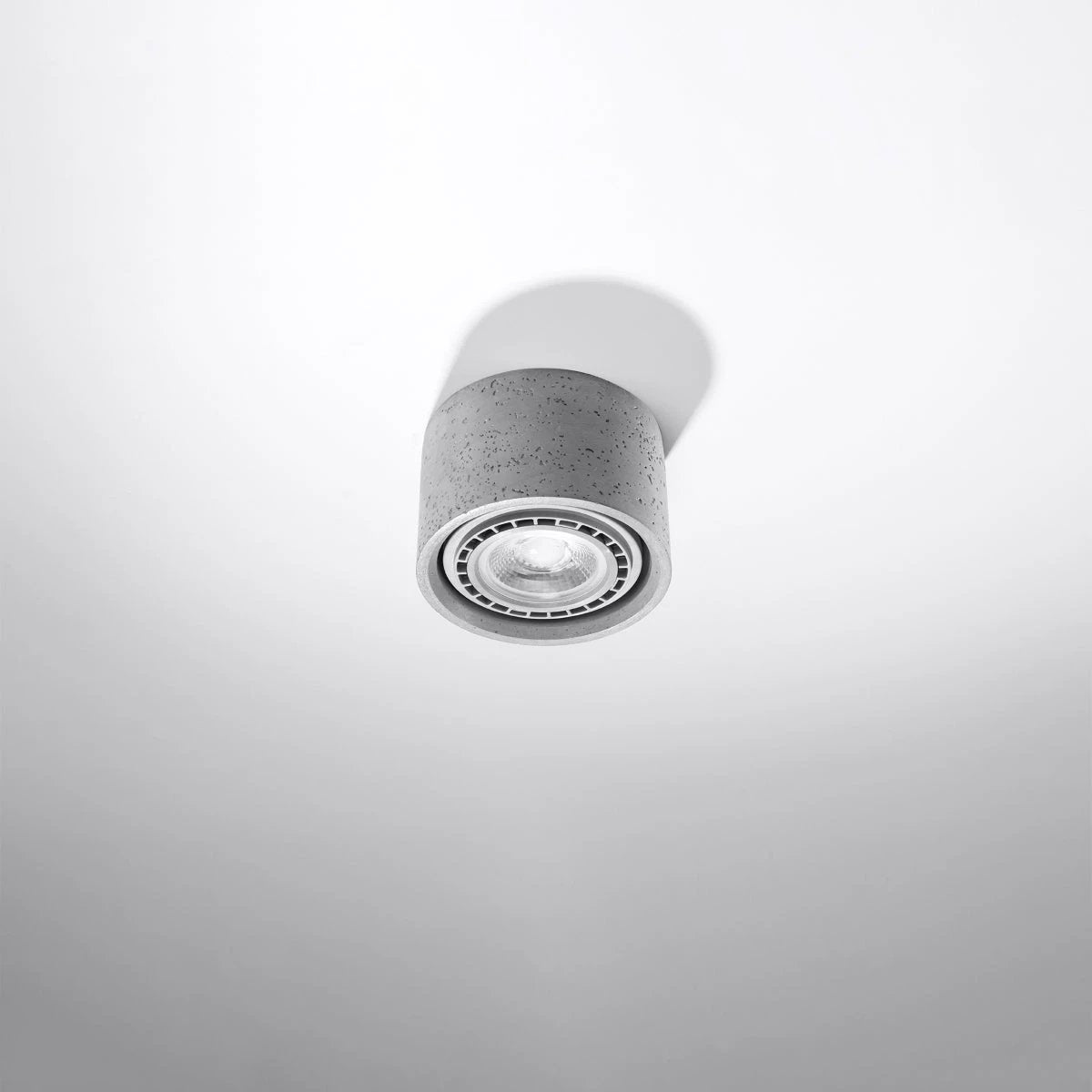 Industrial Ceiling Lamp 14x14x9cm GU10 Loft by Sollux Lighting