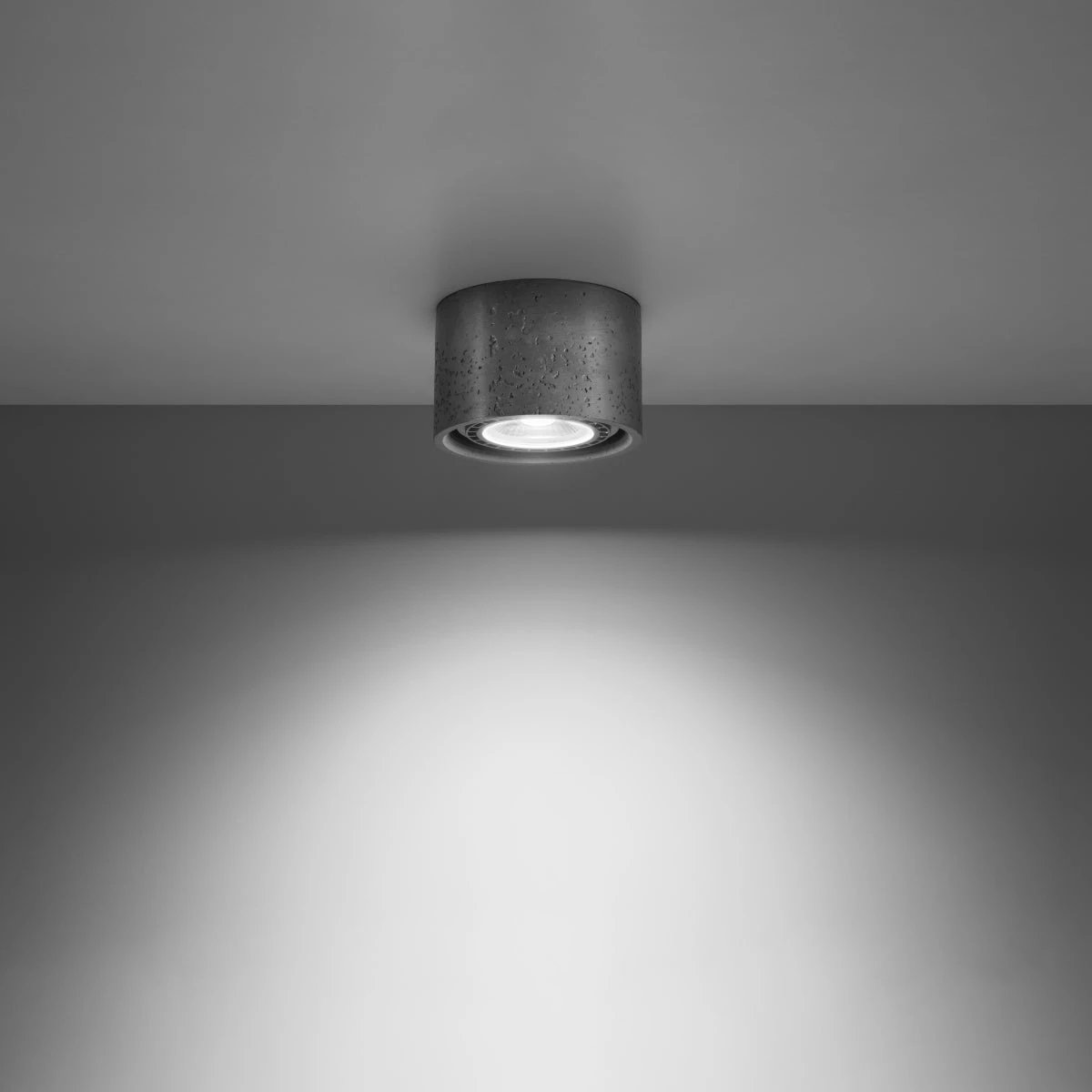 Industrial Ceiling Lamp 14x14x9cm GU10 Loft by Sollux Lighting