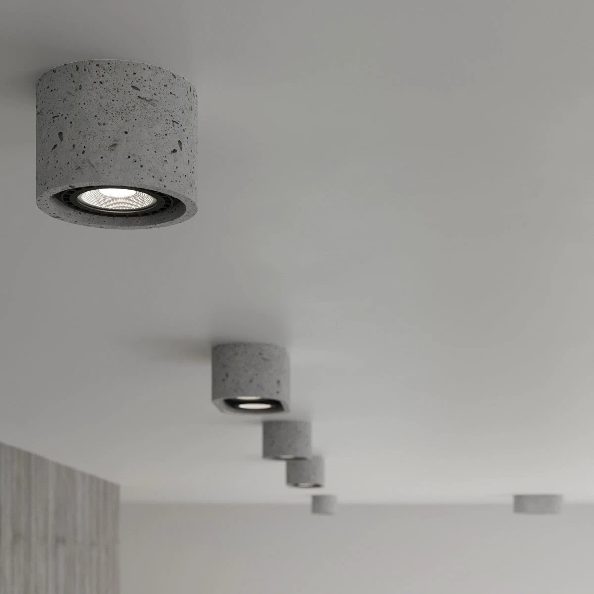 Industrial Ceiling Lamp 14x14x9cm GU10 Loft by Sollux Lighting