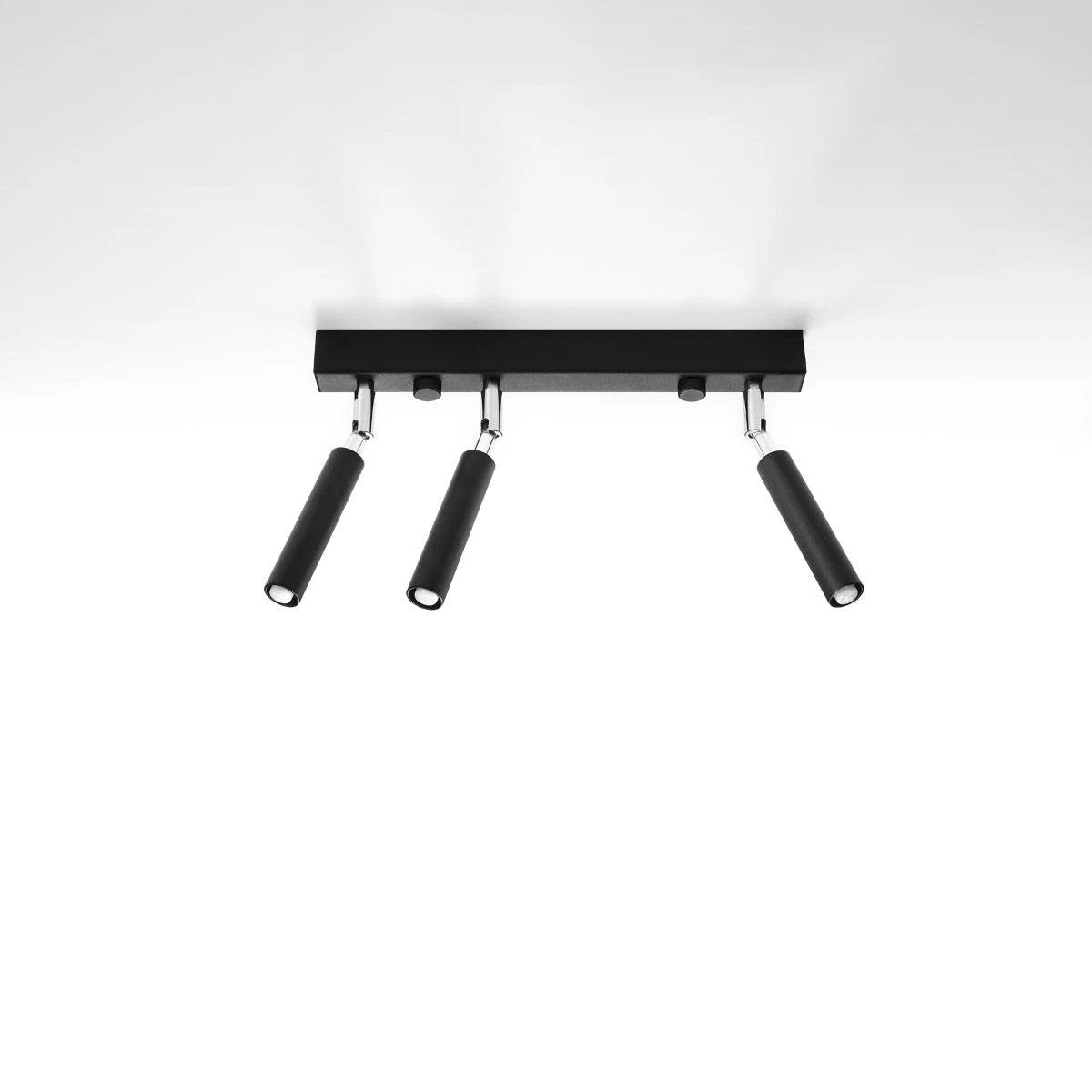 Sollux Lighting Eyetech Ceiling Lamp 35x3x20cm Black Steel Three Adjustable Heads Hallway Lighting - Ceiling Lights