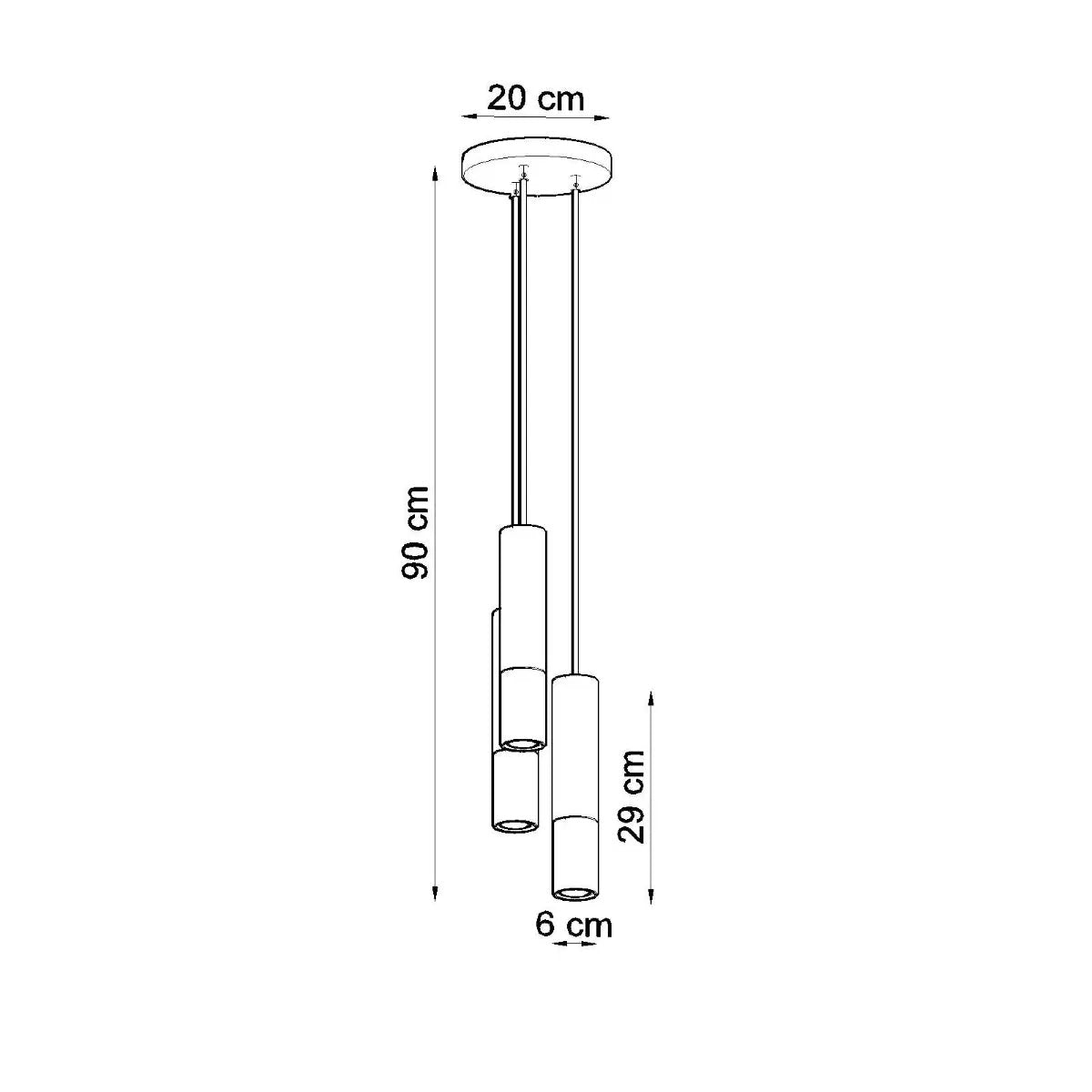 Sollux Lighting Pendant lamp steel Loopez modern Design GU10 - Pendant Lights