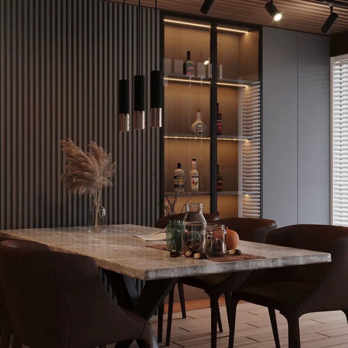 Sollux Lighting Pendant lamp steel Loopez modern Design GU10 - Pendant Lights