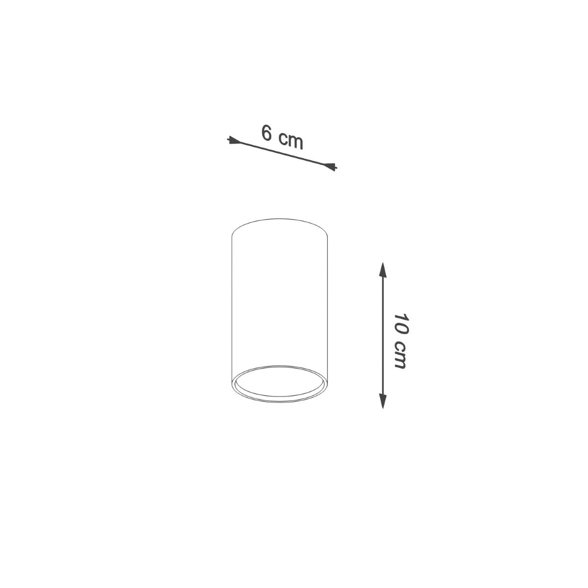 Sollux Lighting Lagos Ceiling Lamp 6x6x10cm Gu10 Home - Ceiling Lights