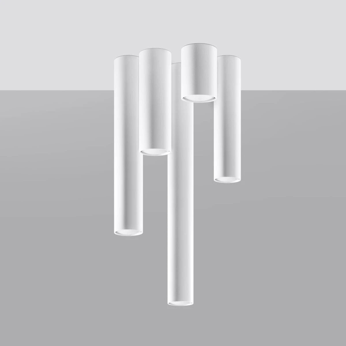 Lagos Ceiling Lamp 60cm White Steel GU10 Hallway by Sollux Lighting