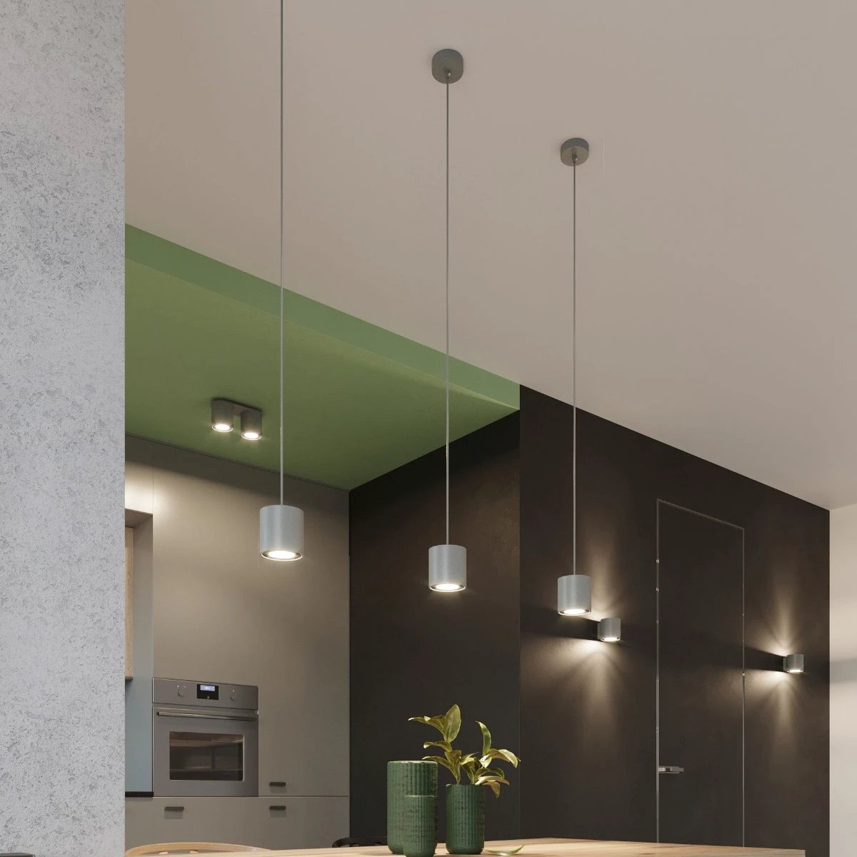 Sollux Lighting Orbis Ceiling Lamp GU10 26x10x12cm Aluminum Home - Ceiling Lights