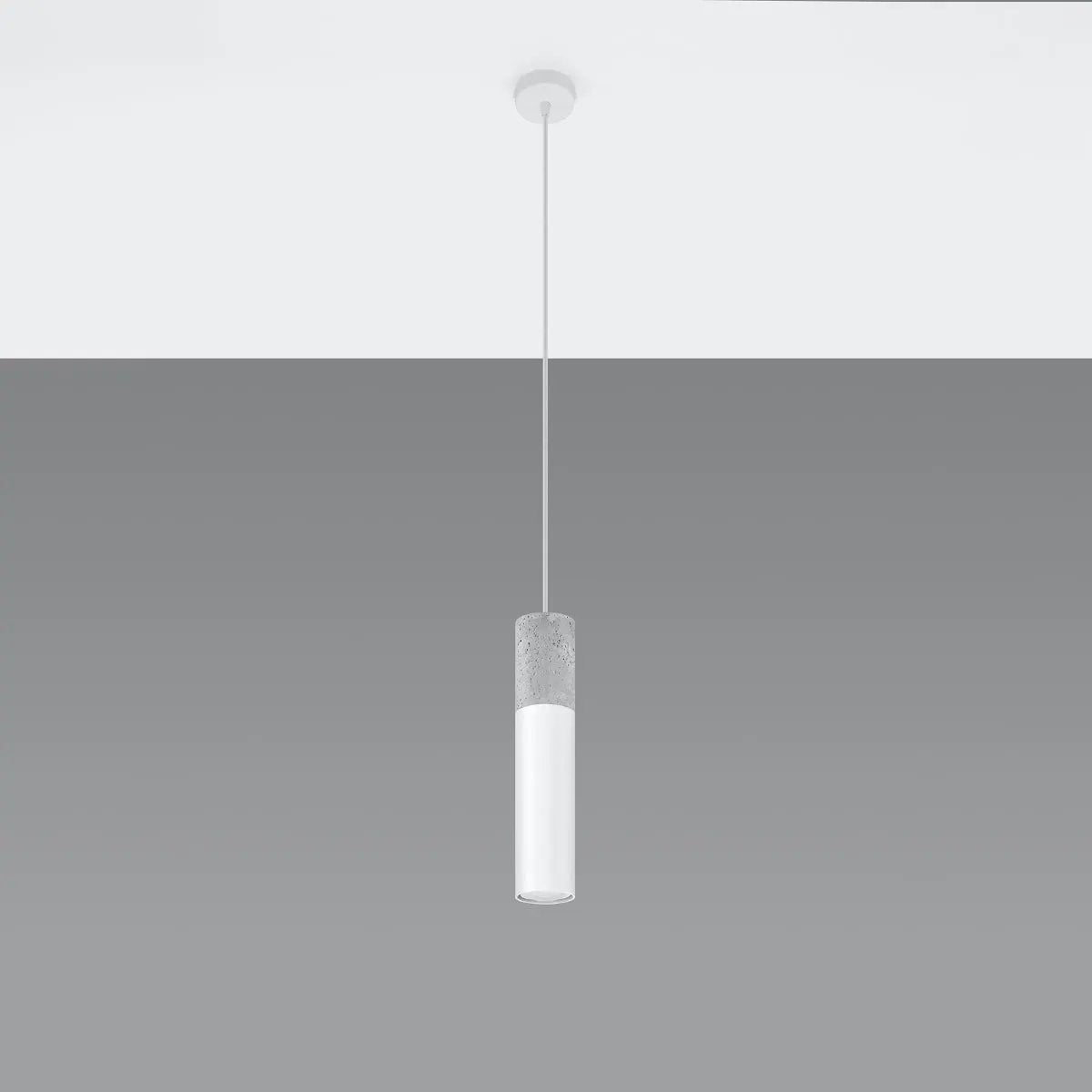 Sollux Lighting Pendant lamp Steel, concrete Borgio modern Design GU10 - Pendant Lights