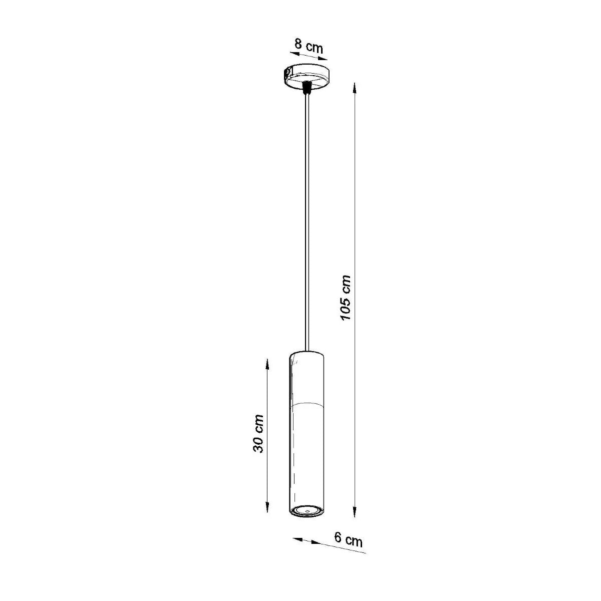 Sollux Lighting Pendant lamp Steel, concrete Borgio modern Design GU10 - Pendant Lights