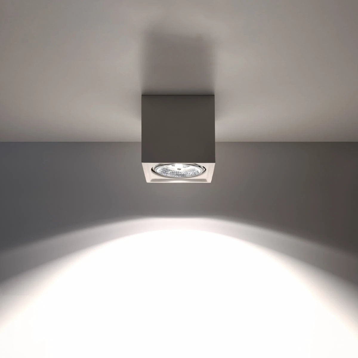 Seida Ceramic Ceiling Light 14cm Square Home by Sollux Lighting