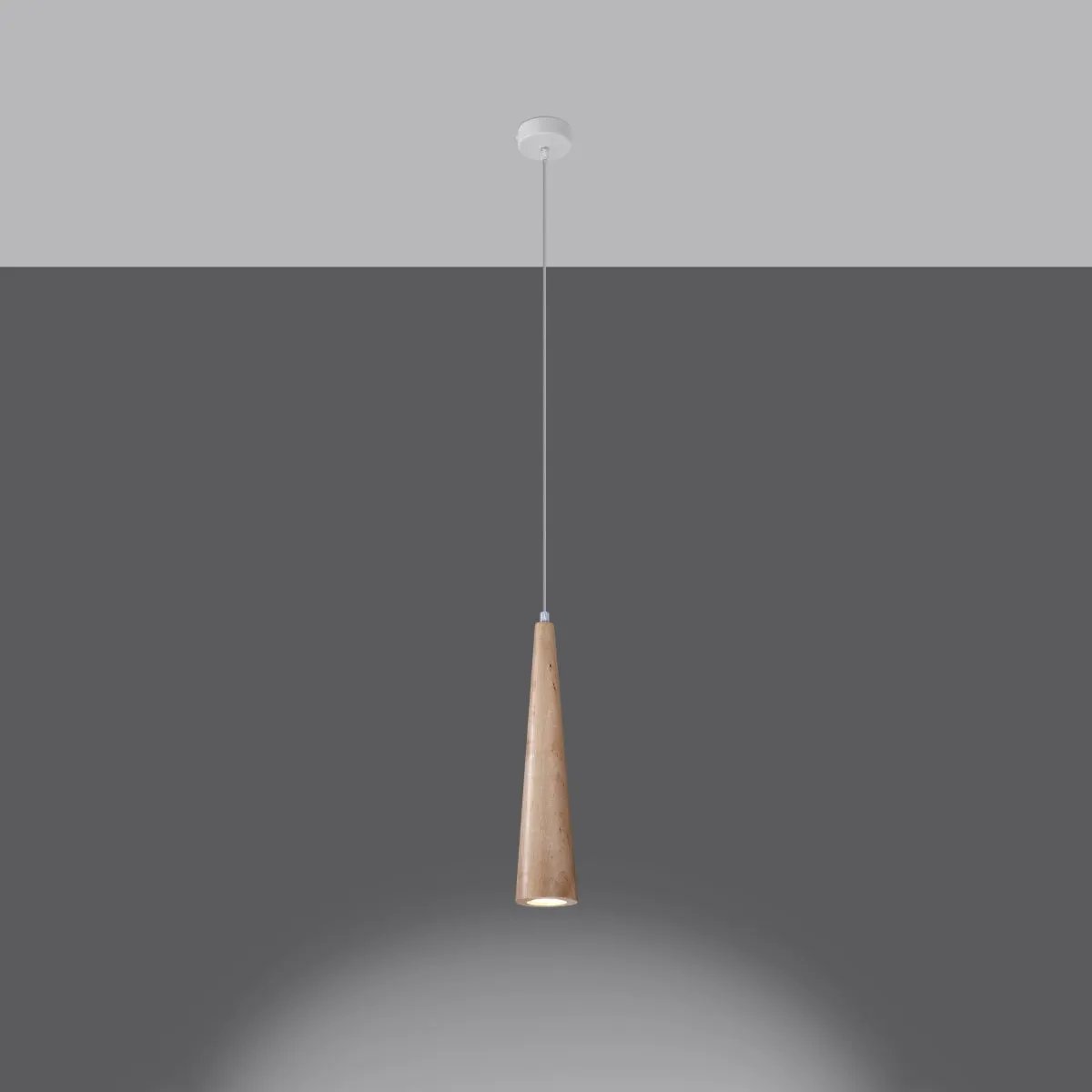 Sollux Lighting Pendant lamp wood Sula Scandinavian Design GU10 - Pendant Lights