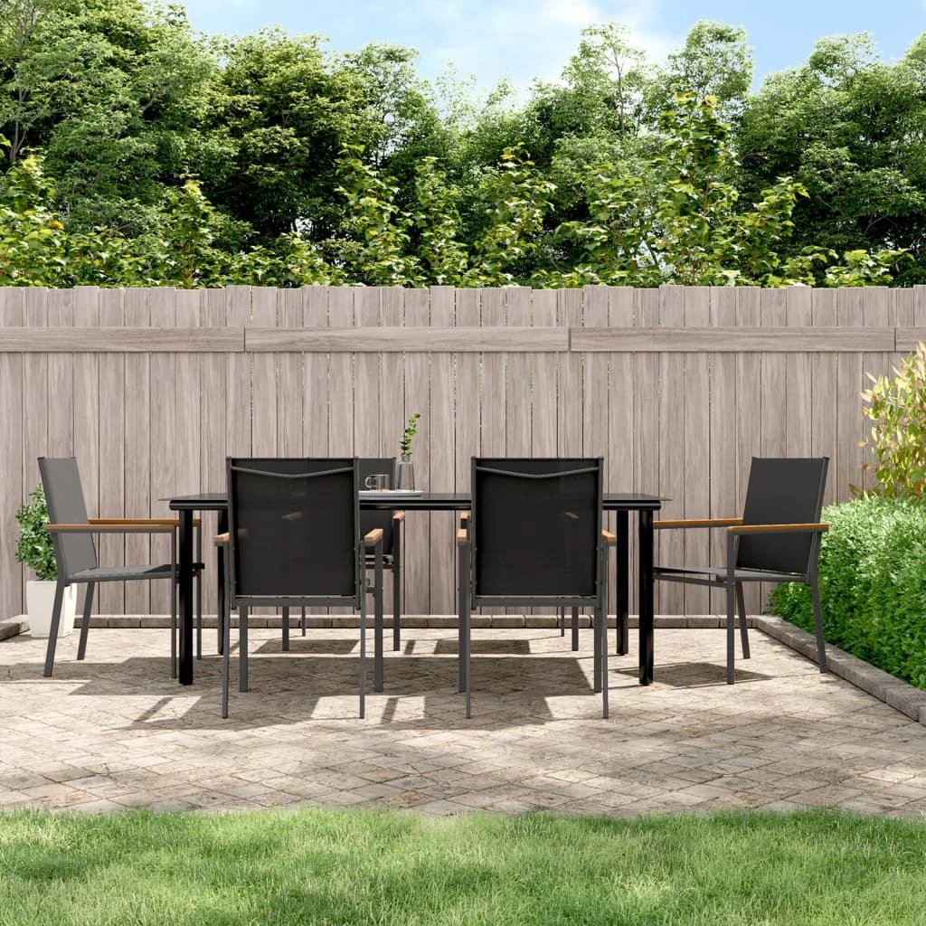 vidaXL VidaXL Garden Dining Set 3 Piece Textilene and Steel - Garden Set