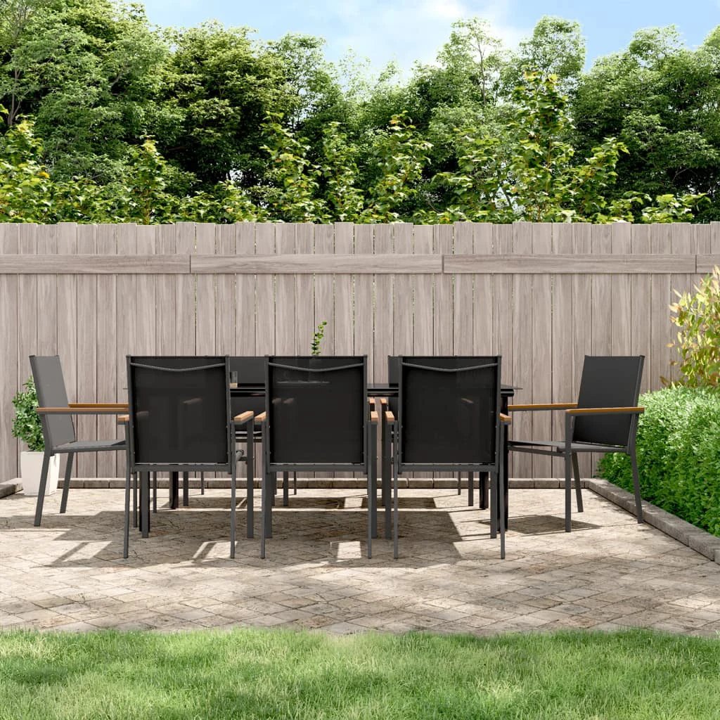 vidaXL VidaXL Garden Dining Set 3 Piece Textilene and Steel - Garden Set