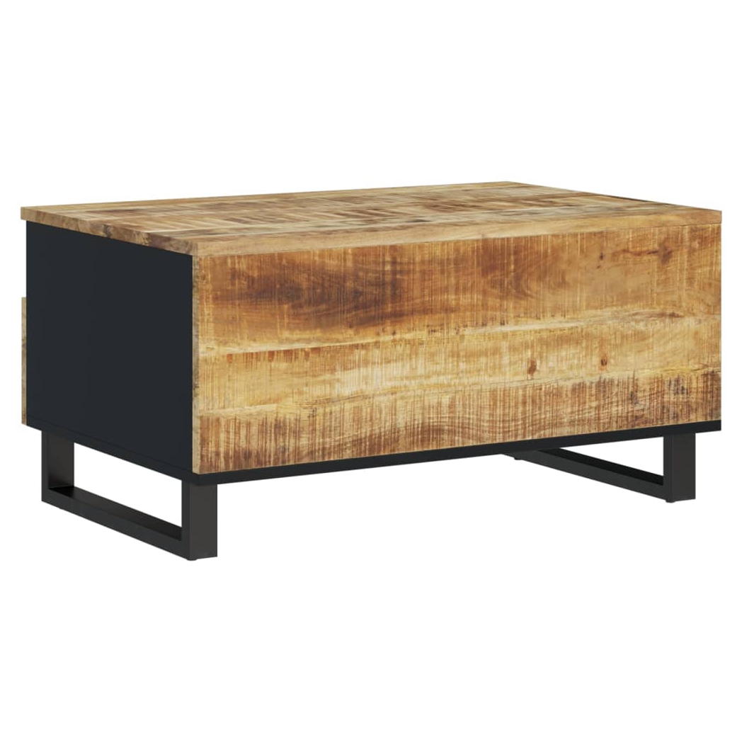 vidaXL VidaXL Coffee Table 80x54x40 cm Solid Mango Wood and Engineered Wood with Rustic Finish for Living Room - Coffee Table