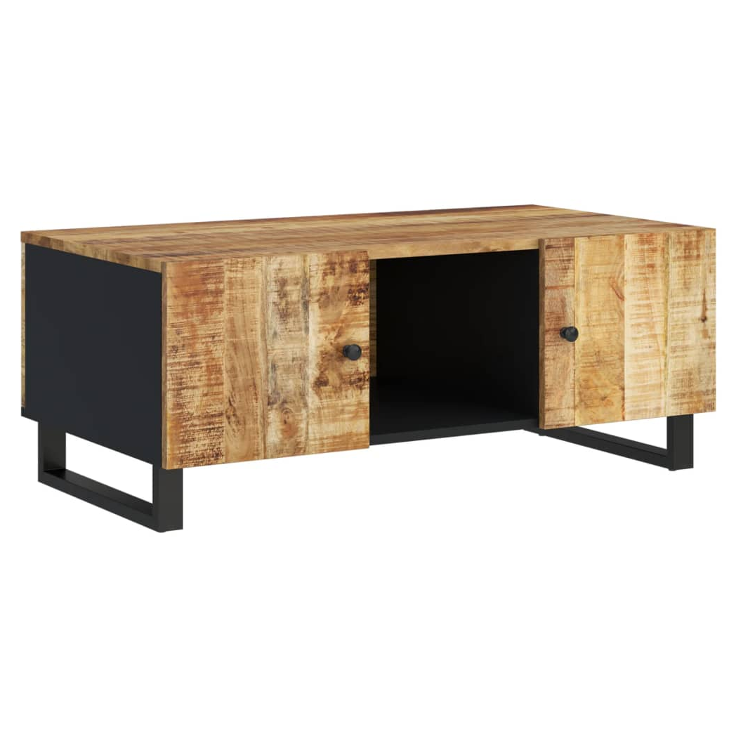 VidaXL Coffee Table 100x54x40 Cm Solid Mango Wood Engineered Wood For Living Room by vidaXL