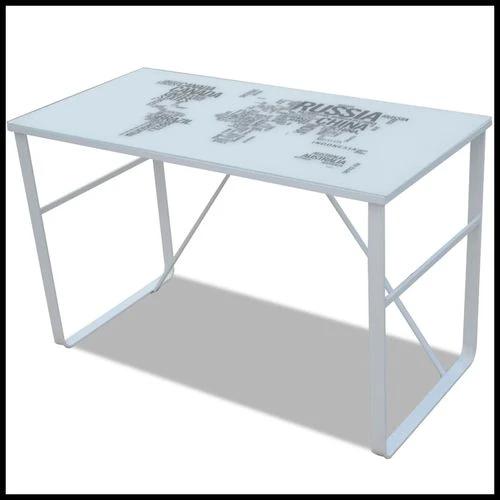 vidaXL Rectangular Desk with Map Pattern - Desk