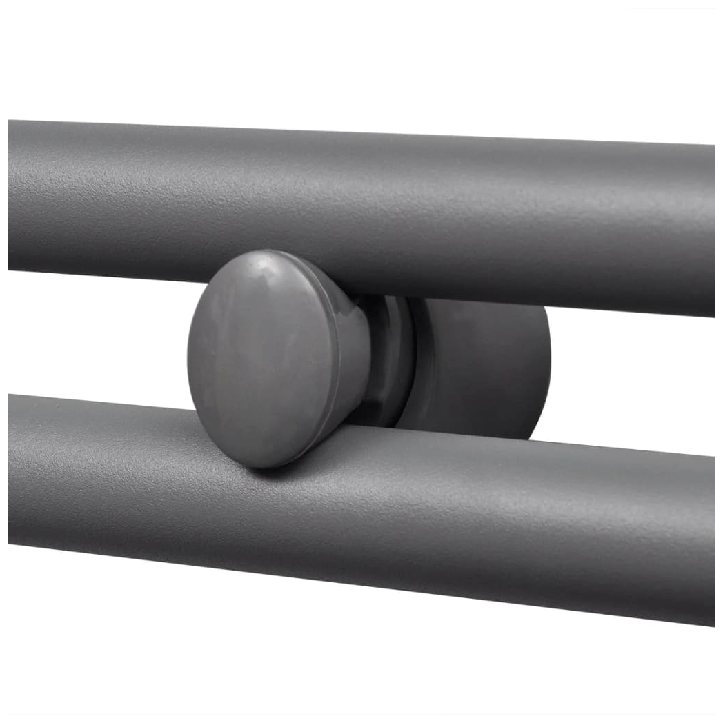 vidaXL Quality Grey Towel Rail Radiator 480x480mm Dual Purpose Hydronic Heating For Bathroom - Radiator