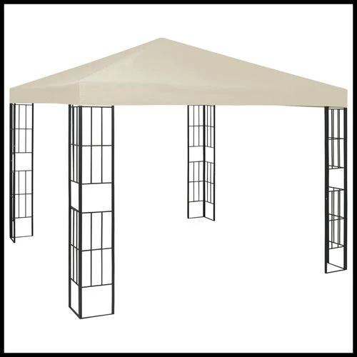 vidaXL Gazebo 3x3 m with LED String Lights for Outdoor Gatherings and Shade by vidaXL