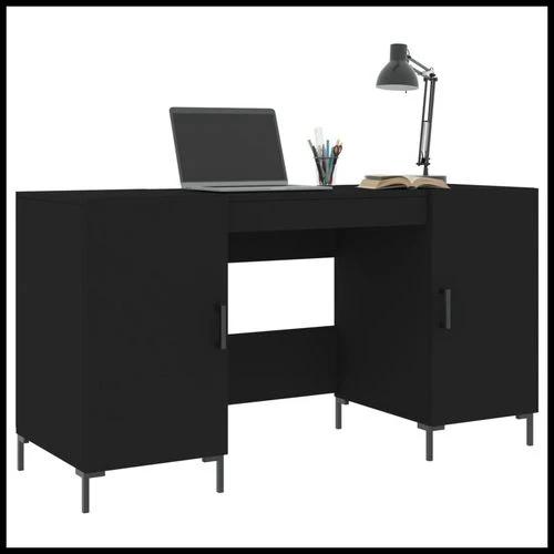vidaXL Desk 140x50x75 cm Engineered Wood with Ample Storage for Home Office Use by vidaXL