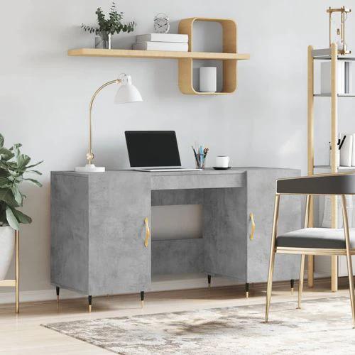 vidaXL Desk 140x50x75 cm Engineered Wood with Ample Storage for Home Office Professionals by vidaXL