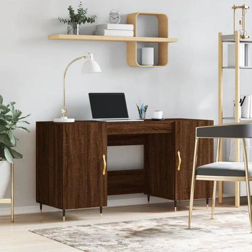 vidaXL Desk 140x50x75 cm Engineered Wood with Ample Storage for Home Office Professionals by vidaXL