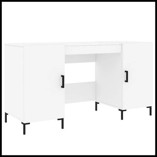 vidaXL vidaXL Desk 140x50x75 cm Engineered Wood with Ample Storage for Home Office Use - Uncategorized Desk