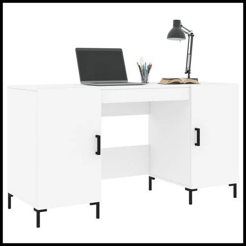 vidaXL vidaXL Desk 140x50x75 cm Engineered Wood with Ample Storage for Home Office Use - Uncategorized Desk