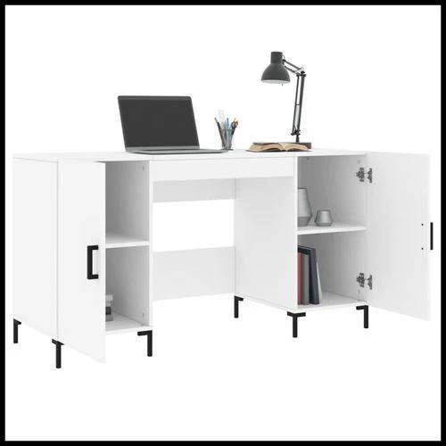 vidaXL vidaXL Desk 140x50x75 cm Engineered Wood with Ample Storage for Home Office Use - Uncategorized Desk