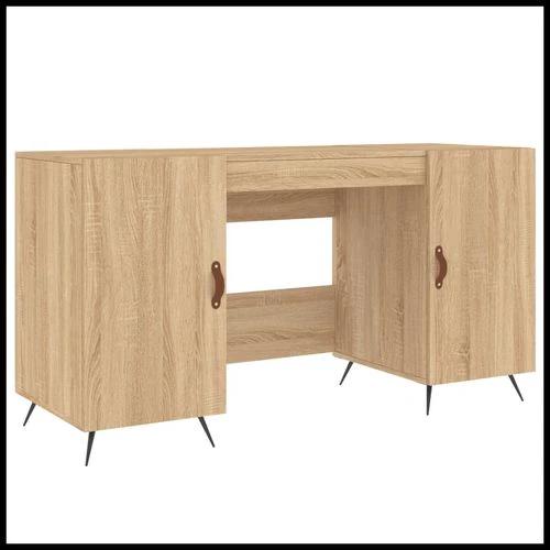 vidaXL vidaXL Desk 140x50x75 cm Engineered Wood with Ample Storage - Uncategorized Desk