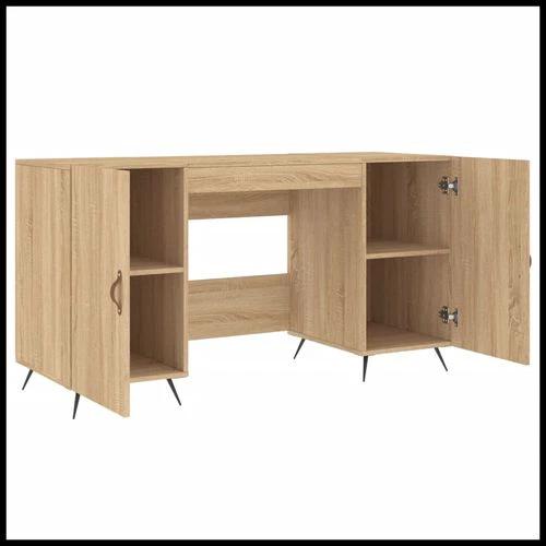 vidaXL vidaXL Desk 140x50x75 cm Engineered Wood with Ample Storage - Uncategorized Desk