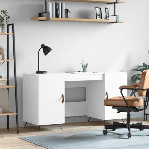 vidaXL vidaXL Desk 140x50x75 cm Engineered Wood with Ample Storage - Uncategorized Desk