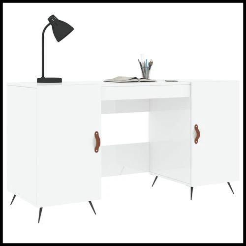 vidaXL vidaXL Desk 140x50x75 cm Engineered Wood with Ample Storage - Uncategorized Desk
