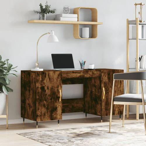 vidaXL Desk 140x50x75 cm Engineered Wood with Ample Storage for Home Office Professionals by vidaXL