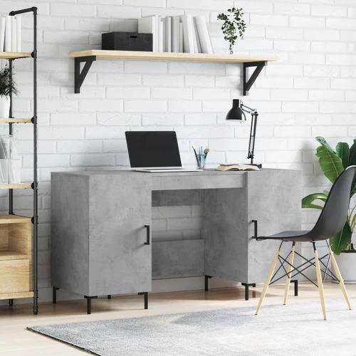 vidaXL Desk 140x50x75 cm Engineered Wood with Ample Storage for Home Office Use by vidaXL