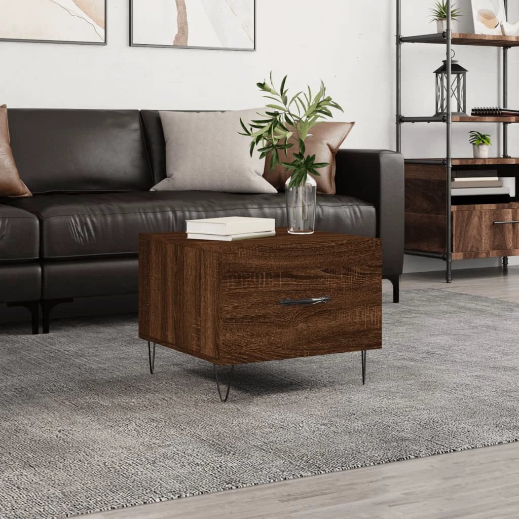 VidaXL Coffee Table 50x50x40cm Engineered Wood Living Room by vidaXL
