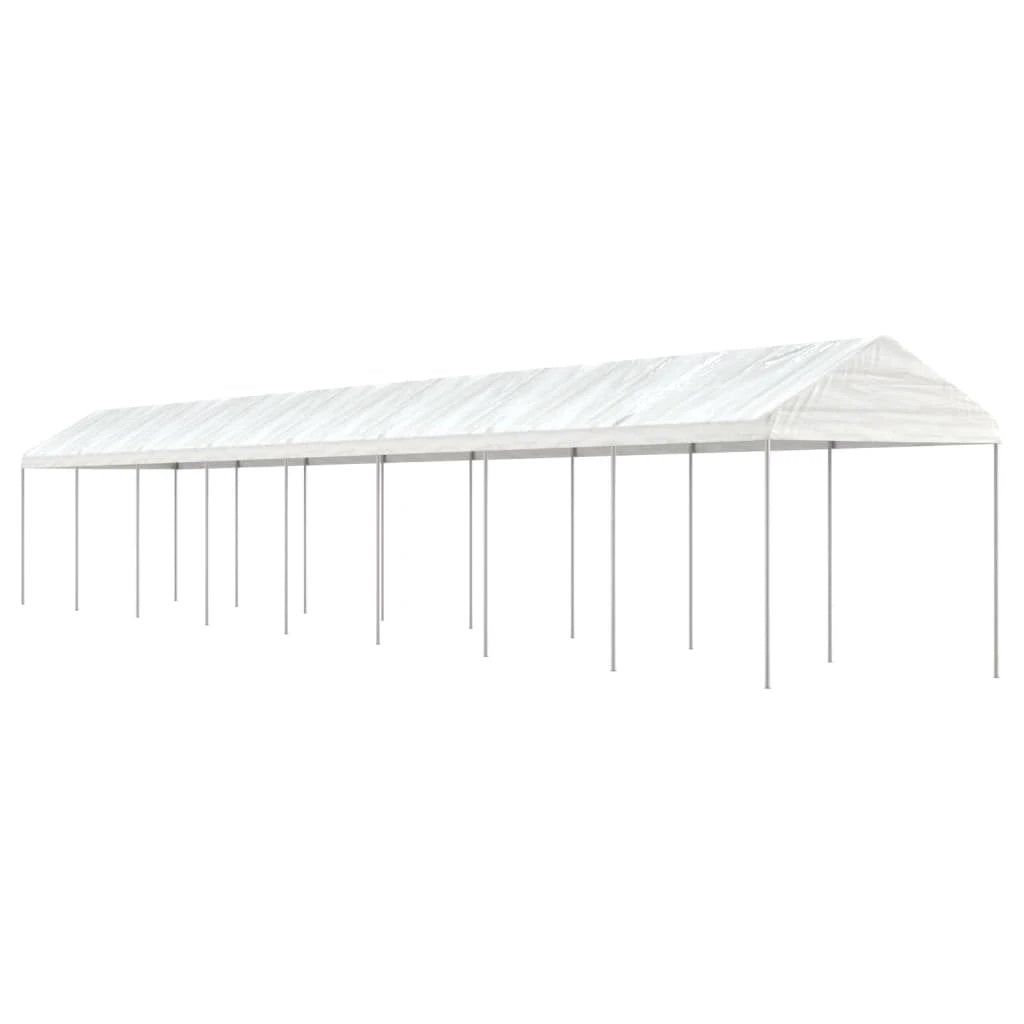 vidaXL vidaXL Gazebo with Roof White 2.28x2.23x2.69 m Polyethylene - Gazebos