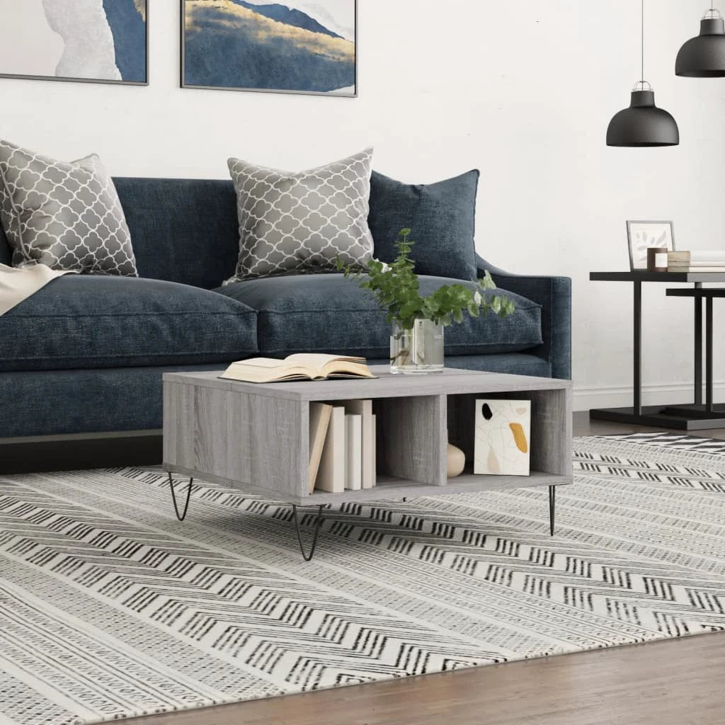 VidaXL Coffee Table 60x60x30 Engineered Wood Living Room by vidaXL