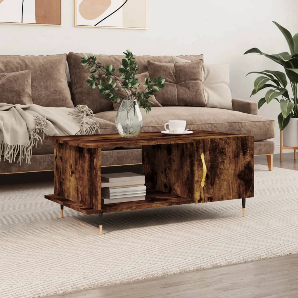 vidaXL VidaXL Coffee Table 90x50x40 cm Engineered Wood Storage - Coffee Table