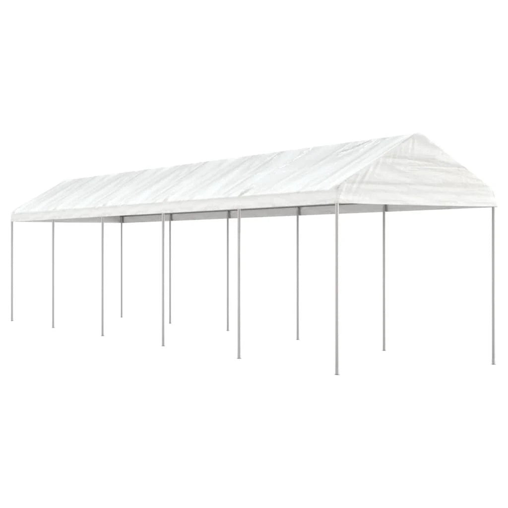 vidaXL vidaXL Gazebo with Roof White 2.28x2.23x2.69 m Polyethylene - Gazebos