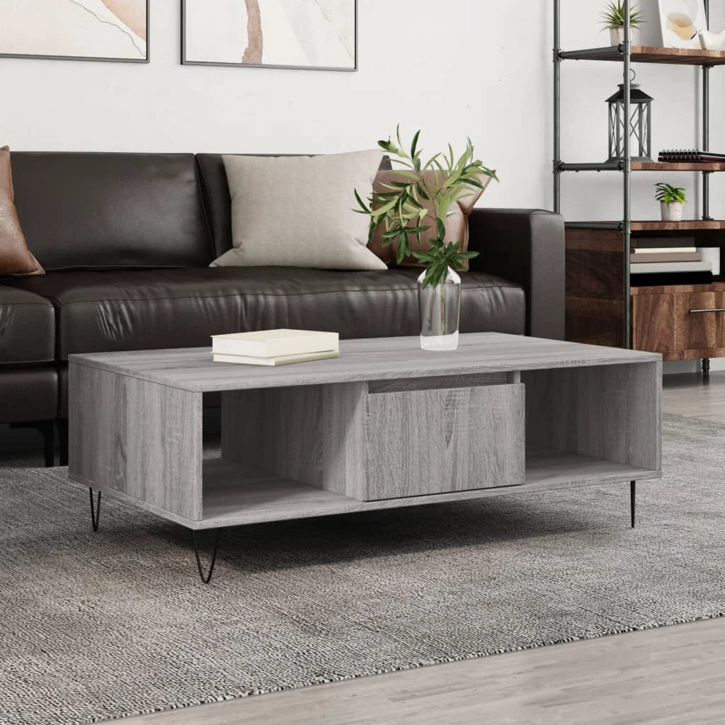 vidaXL Coffee Table 104x60x35 CM Engineered Wood Living Room by vidaXL