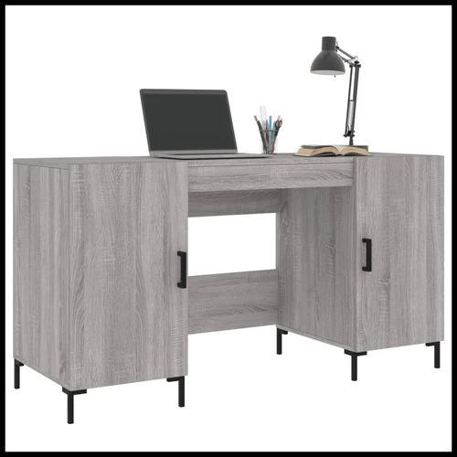 vidaXL Desk 140x50x75 cm Engineered Wood with Ample Storage for Home Office Use by vidaXL