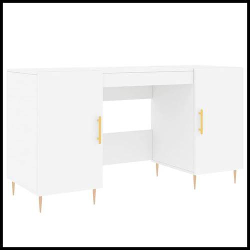 vidaXL Desk 140x50x75 cm Engineered Wood Desks by vidaXL