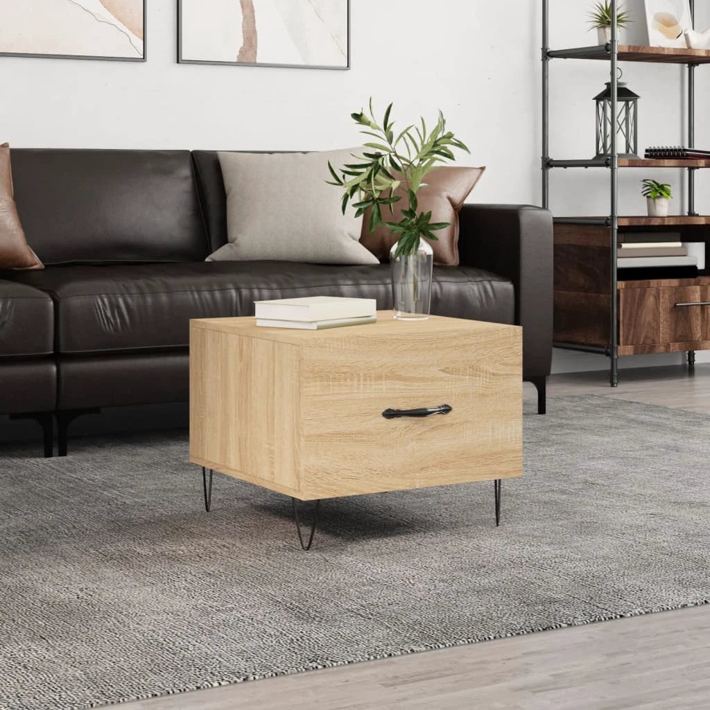 VidaXL Coffee Table 50x50x40cm Engineered Wood Living Room by vidaXL