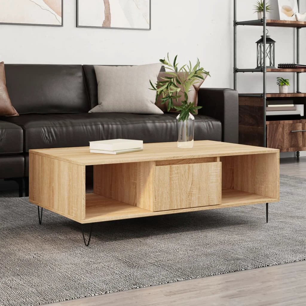 vidaXL Coffee Table 104x60x35 CM Engineered Wood Living Room by vidaXL