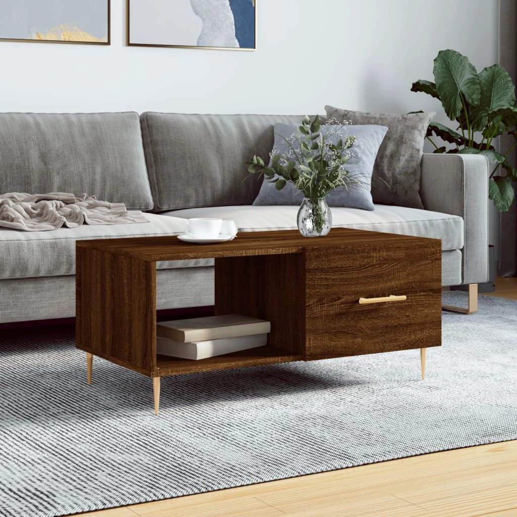 vidaXL Coffee Table 90x50x40 cm Engineered Wood Living Room by vidaXL